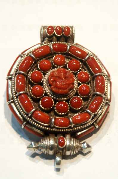 Old Ghau With Ganesh Carved On The Coral
