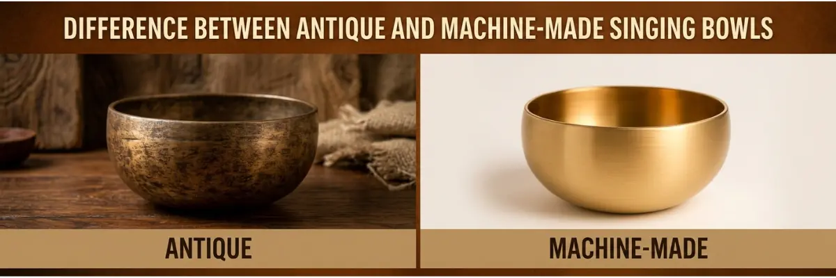 Handmade Singing Bowl – Difference Between Antique and Machine-Made Singing Bowls