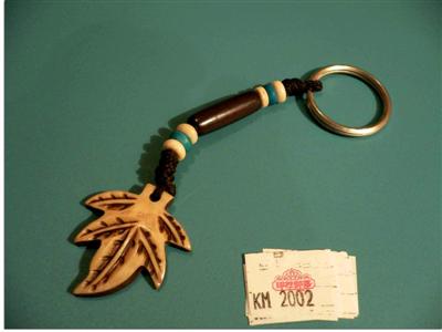 Yak Bone Design Keyring, Handmade In Nepal