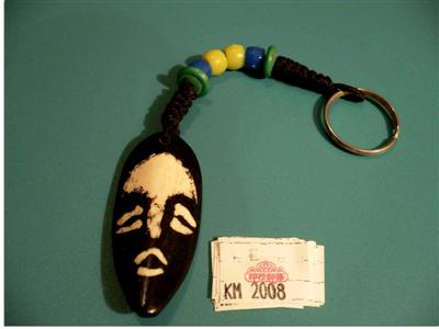 Yak Bone Design Keyring, Handmade In Nepal
