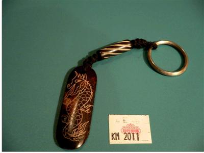 Yak Bone Design Keyring, Handmade In Nepal