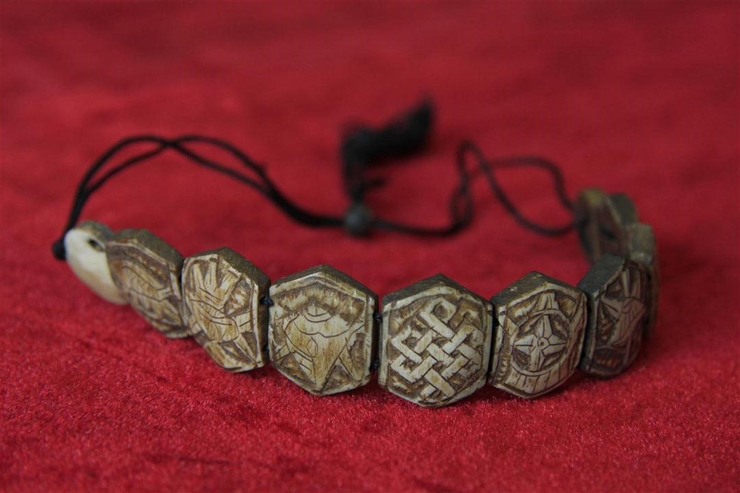 Bone Yak Bone Yak Bone Bracelet, Handmade In Nepal, Handmade In Nepal