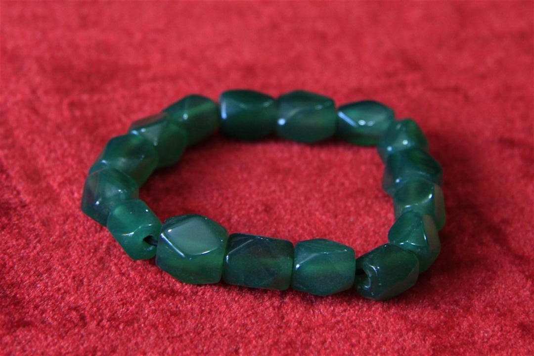 Imitation Stone Yak Bone Bracelet, Handmade In Nepal
