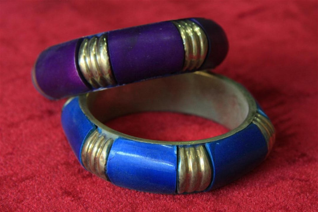 Brass Yak Bone Bracelet, Handmade In Nepal <span Style=