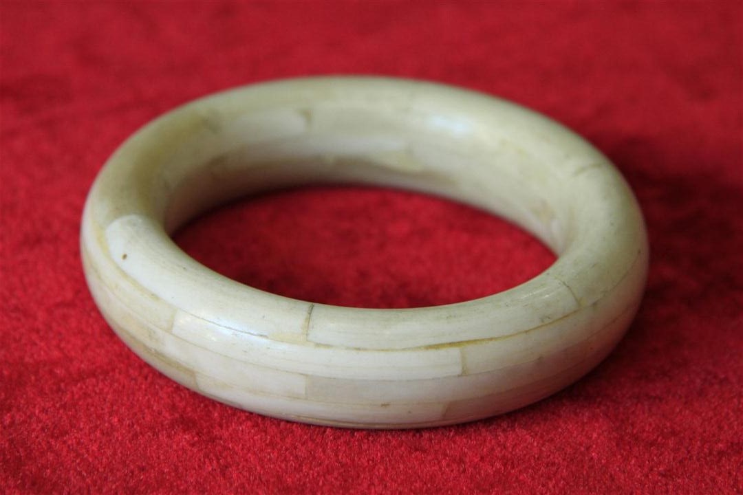 Yap Bone Yak Bone Bracelet, Handmade In Nepal