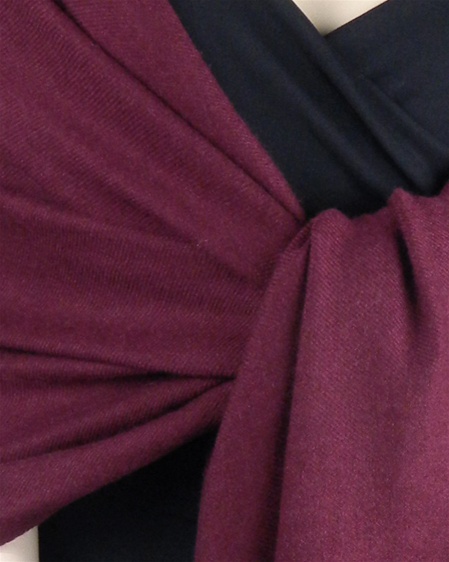 Silk Mix Pashmina, 70 Percent Pashmina, 30 Percent Silk, Old Style, Burgundy 2