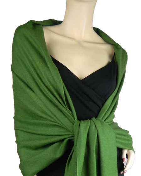 Silk Mix Pashmina, 70 Percent Pashmina, 30 Percent Silk, Old Style, Burnt Olive 2 2