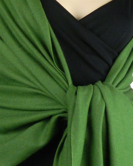 Silk Mix Pashmina, 70 Percent Pashmina, 30 Percent Silk, Old Style, Burnt Olive 2 2