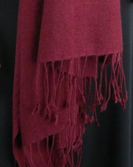 Silk Mix Pashmina, 70 Percent Pashmina, 30 Percent Silk, Old Style, Chocolate