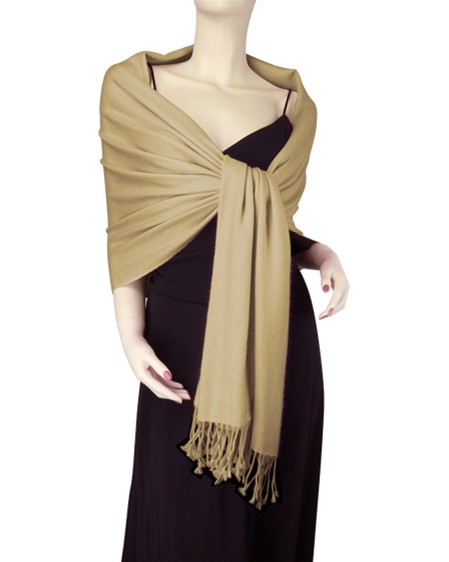 Silk Mix Pashmina, 70 Percent Pashmina, 30 Percent Silk, Old Style, Cranberry