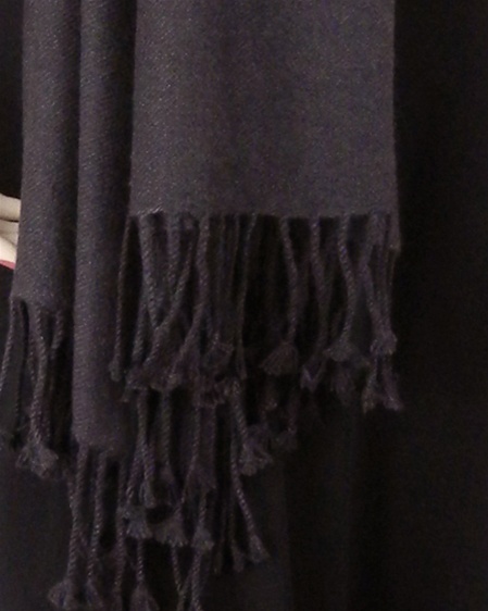 Silk Mix Pashmina, 70 Percent Pashmina, 30 Percent Silk, Old Style, Dark Camel