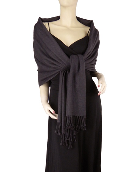 Silk Mix Pashmina, 70 Percent Pashmina, 30 Percent Silk, Old Style, Dark Camel