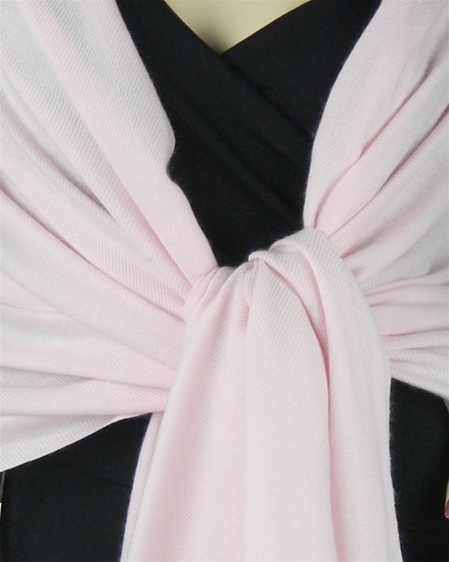 Silk Mix Pashmina, 70 Percent Pashmina, 30 Percent Silk, Old Style, Light Pink