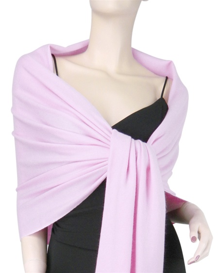 Silk Mix Pashmina, 70 Percent Pashmina, 30 Percent Silk, Old Style, Light Pink