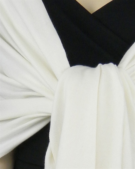 Silk Mix Pashmina, 70 Percent Pashmina, 30 Percent Silk, Old Style, Natural