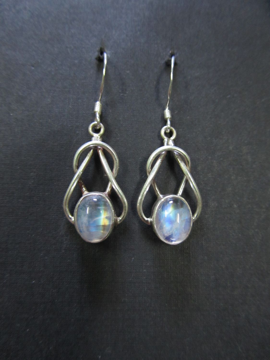Rainbow Moonstone Earing, sold