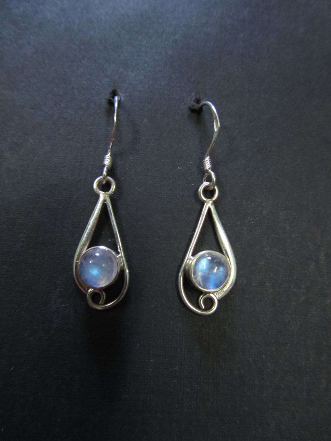Rainbow Moonstone Earing, sold