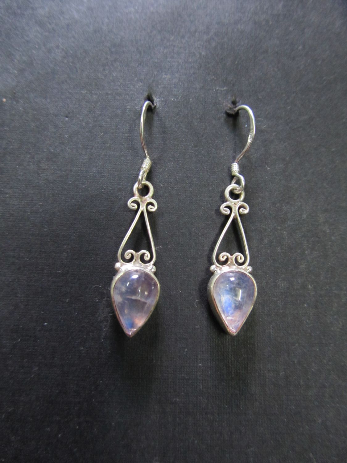 Rainbow Moonstone Earing, sold