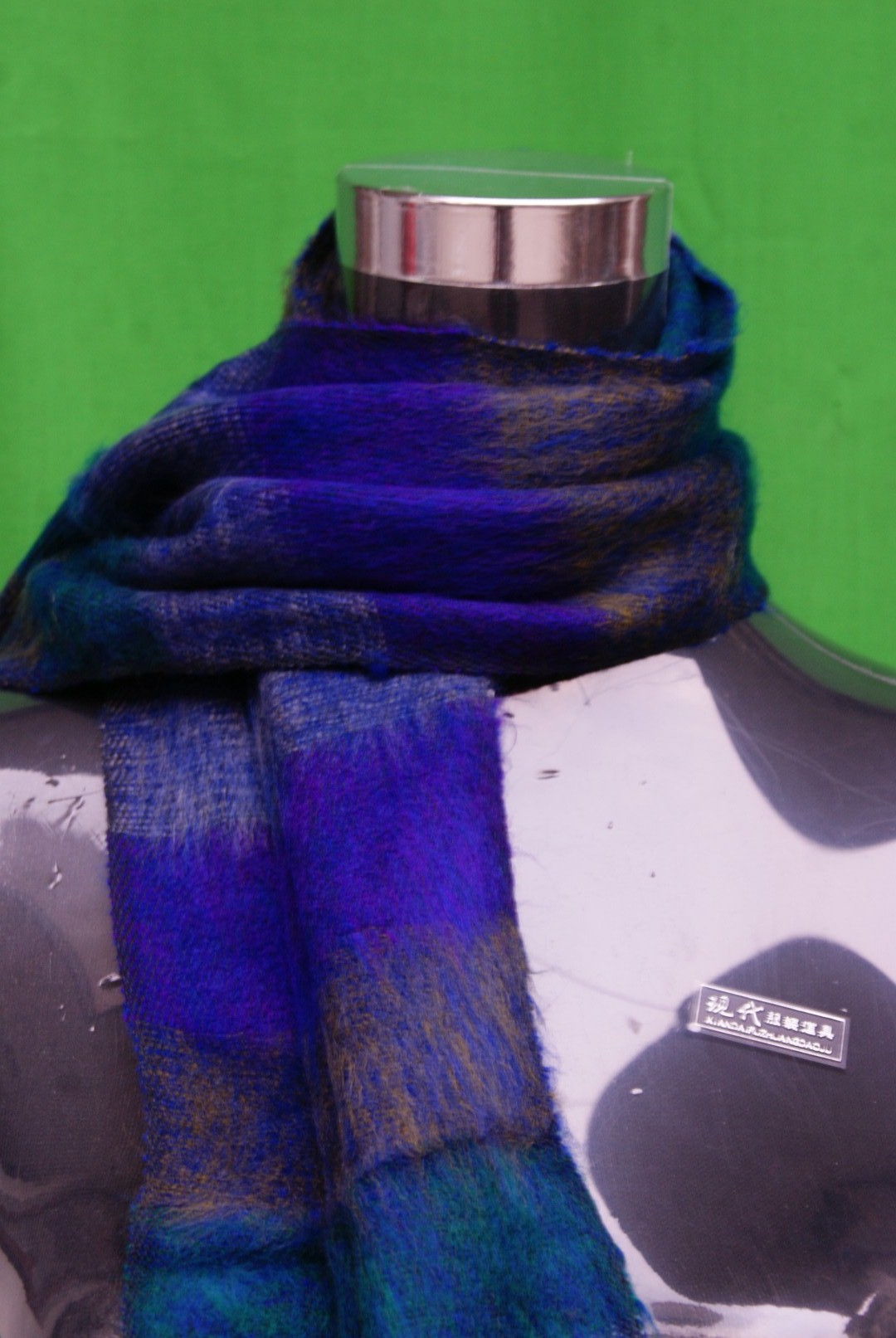 Yak Wool Muffler, Nepali Acrylic Hand Loom Muffler, Striped