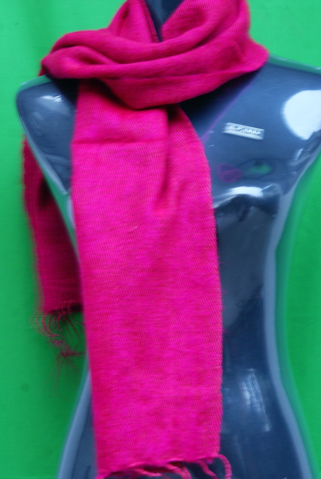 Yak Wool Muffler, Nepali Acrylic Hand Loom Muffler, red