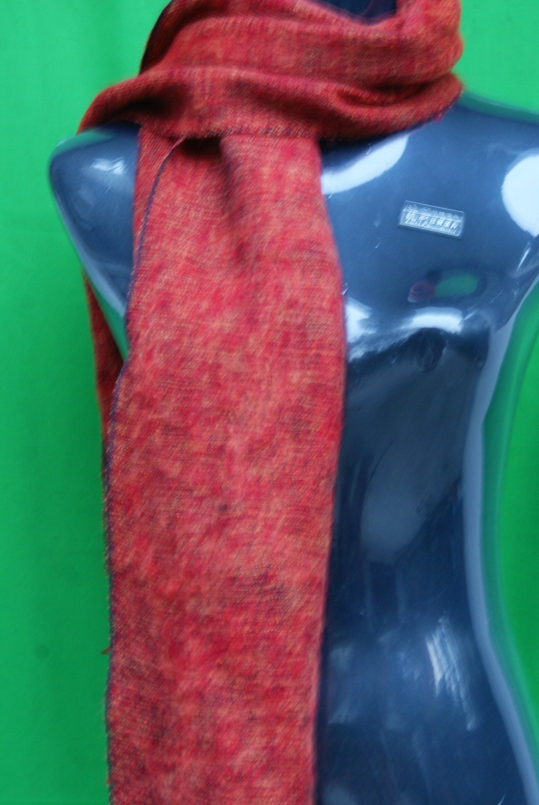Yak Wool Muffler, Nepali Acrylic Hand Loom Muffler, orange