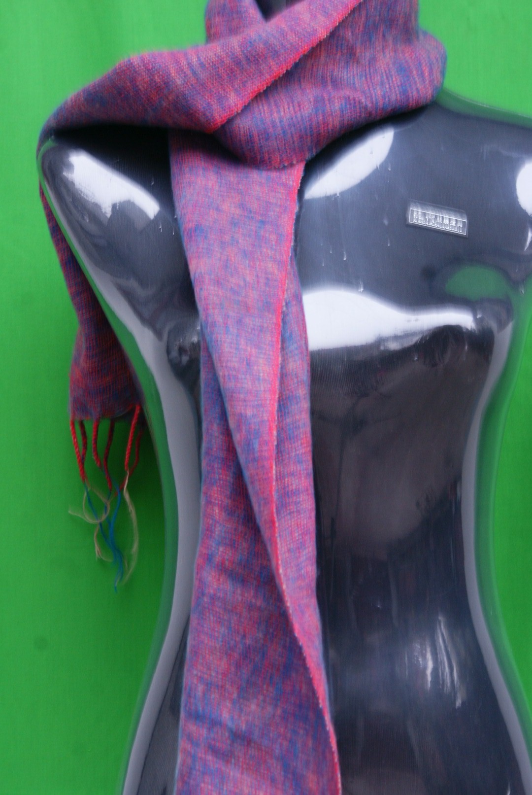 Yak Wool Muffler, Nepali Acrylic Hand Loom Muffler, purple