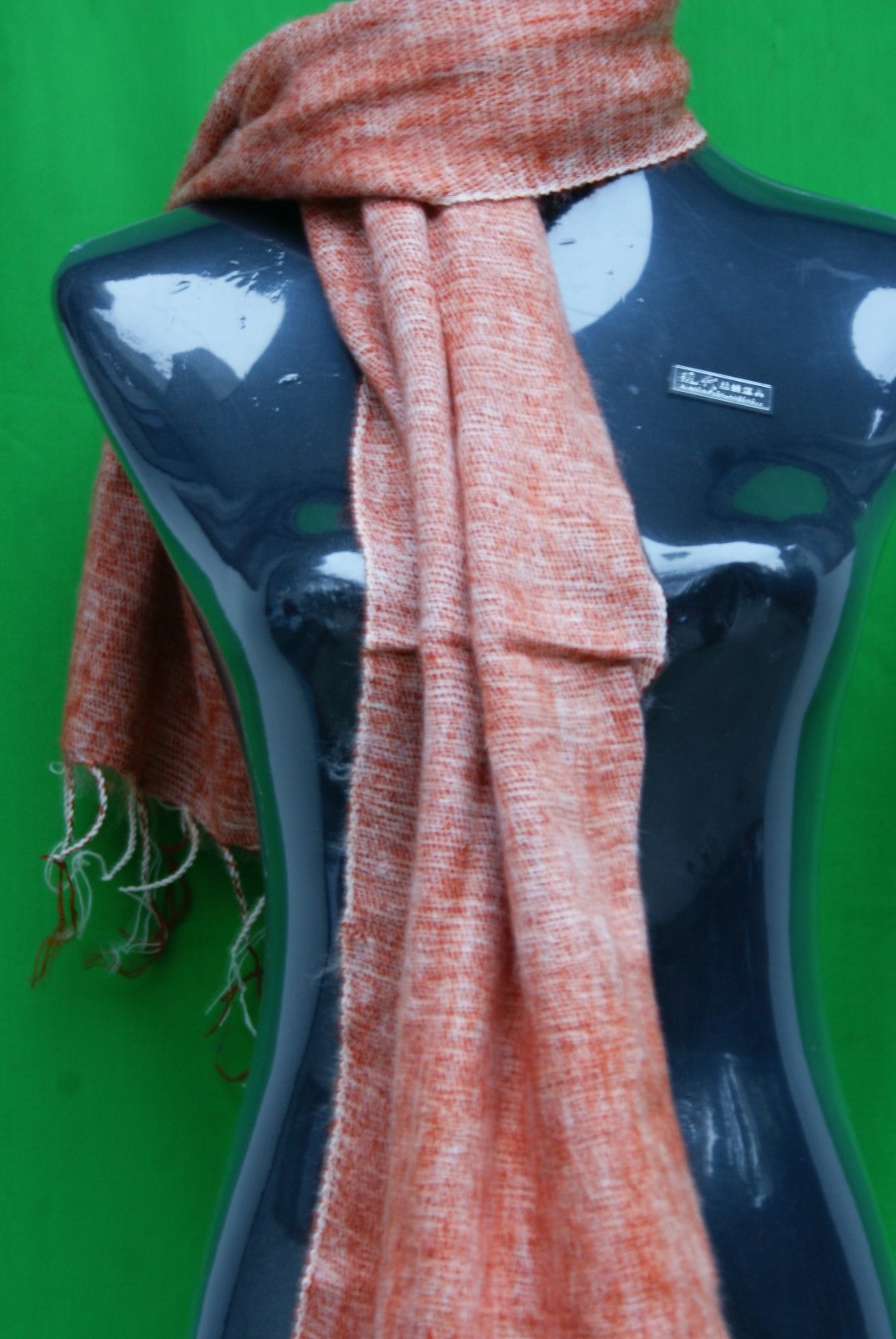Yak Wool Muffler, Nepali Acrylic Hand Loom Muffle, yellow