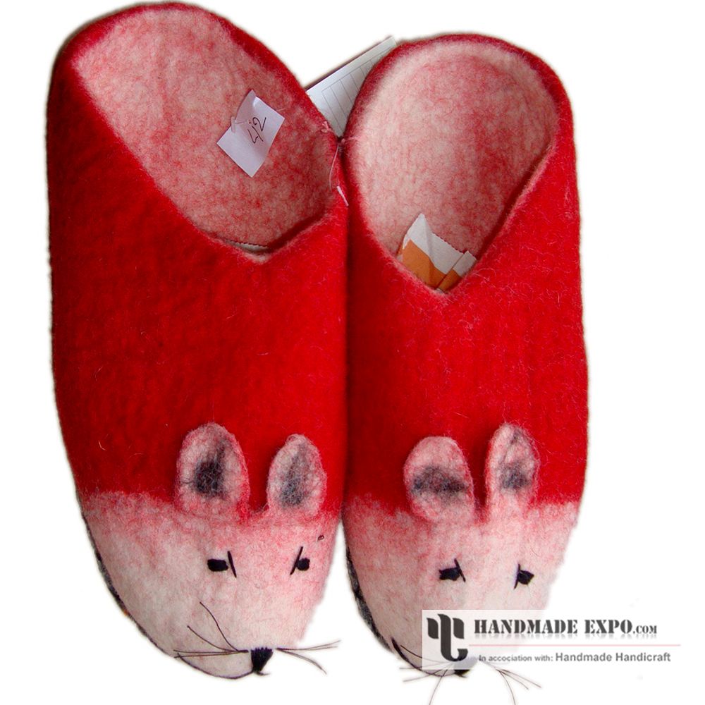 Mouse Face Room Slippers