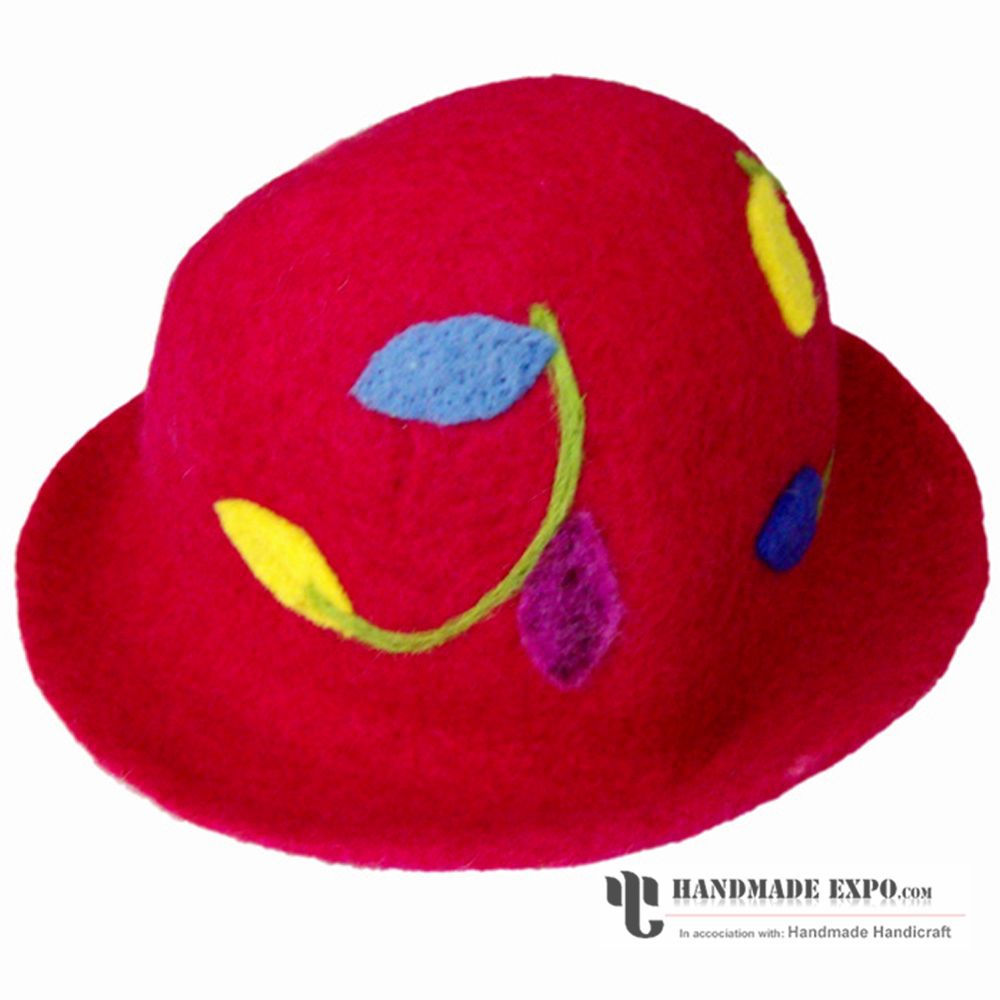 Red Flower Design Hat