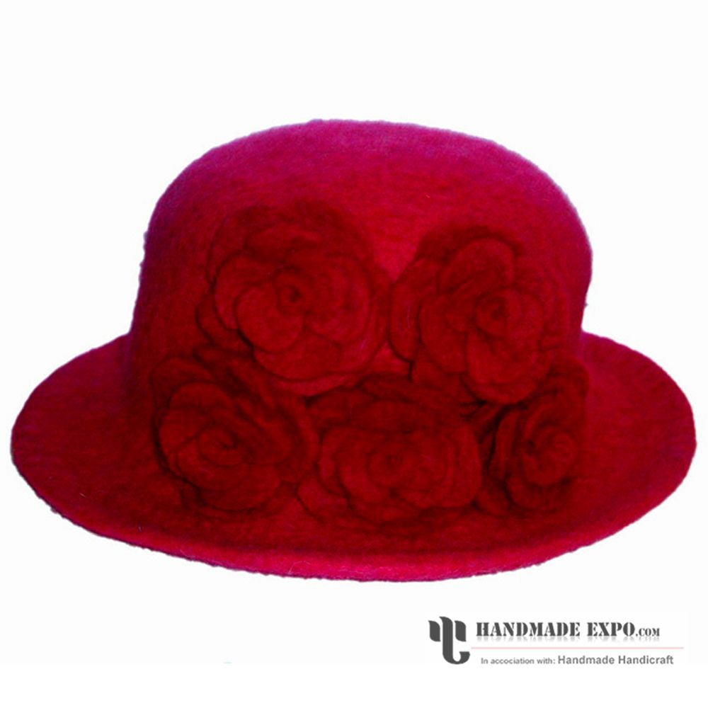 Five Rose Felt Hat