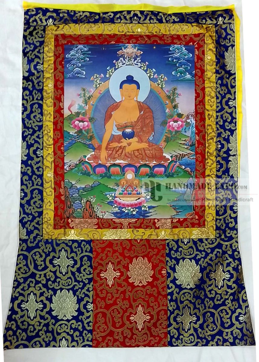 Shakyamuni Buddha Printed Thangka <span Style=