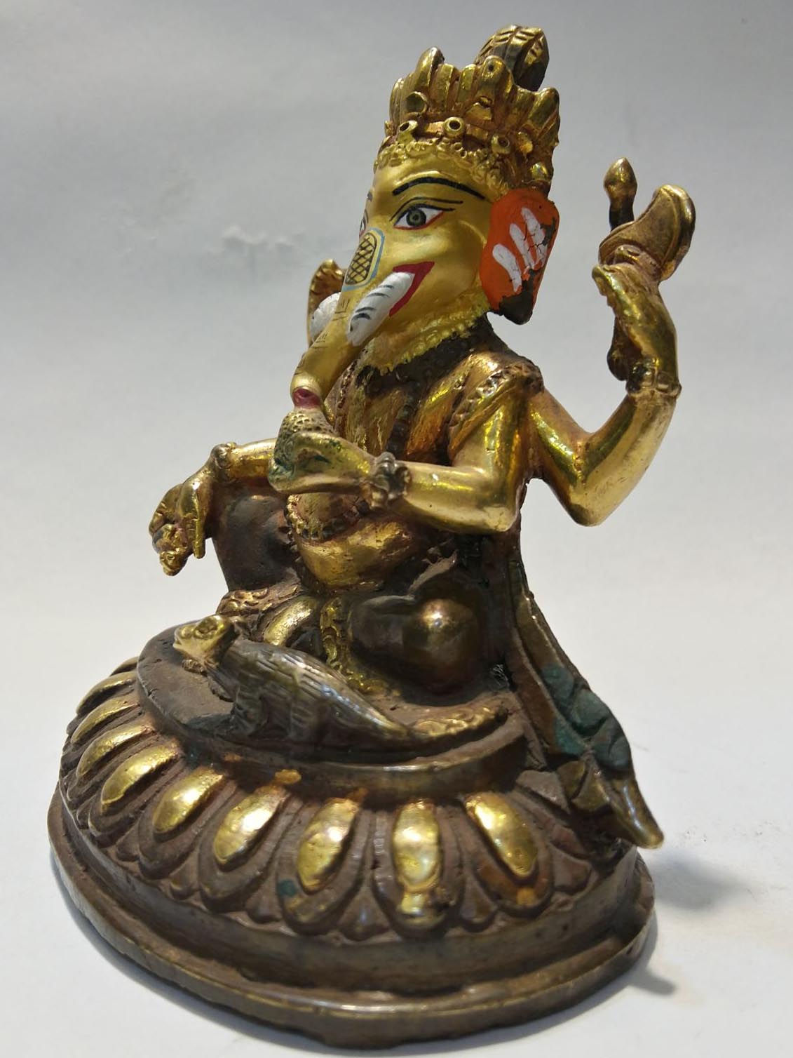 Partly Gold Plated Ganesh