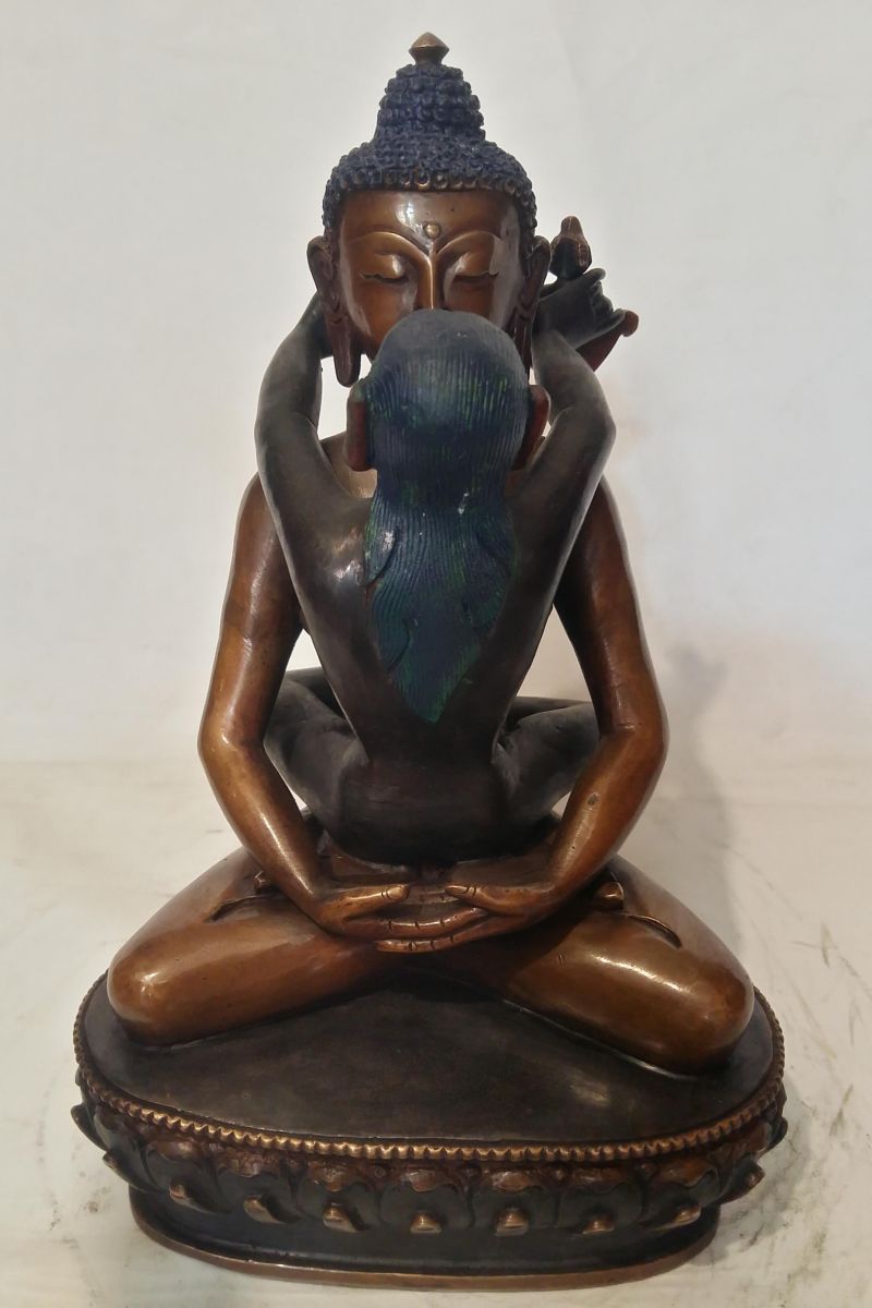 Samantabhadra Statue Double Color Oxidizexd