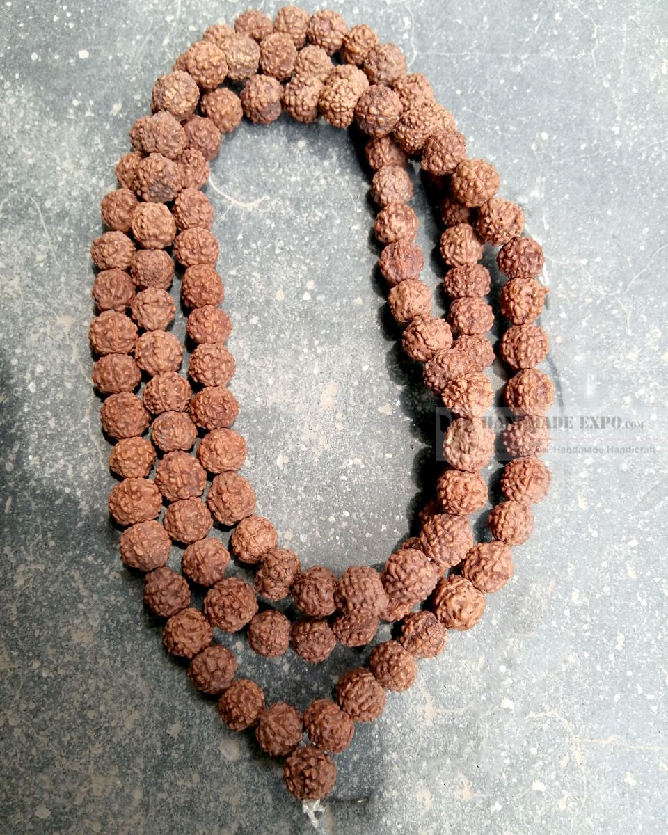 6mm Rudraksha 108 Prayer Beads Mala