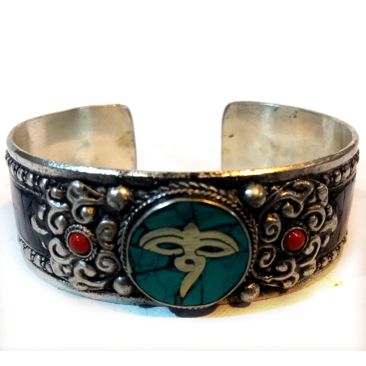Flower Metal Bracelet Buddha Eye Centre