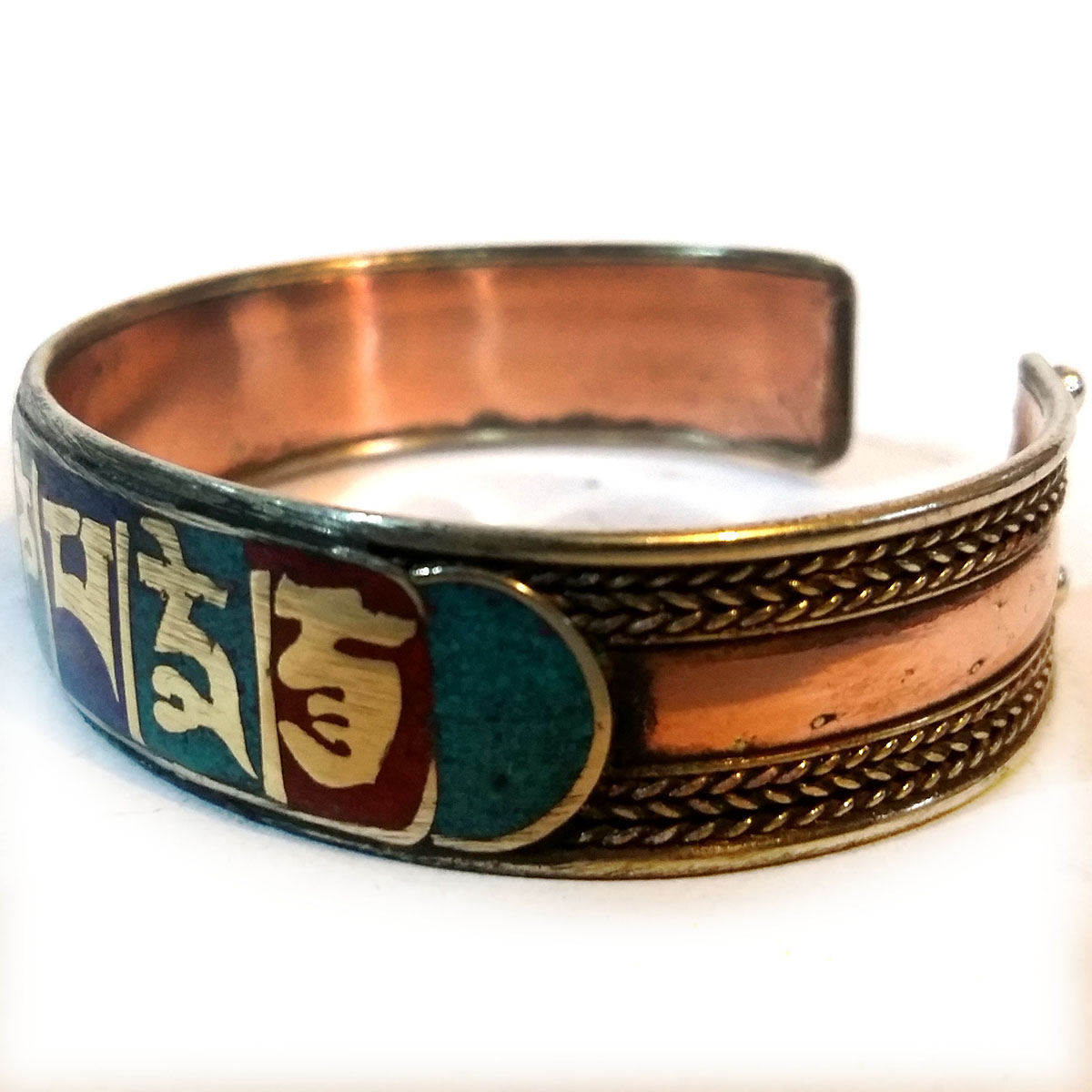Om Mani Padme Hum Metal Bracelet