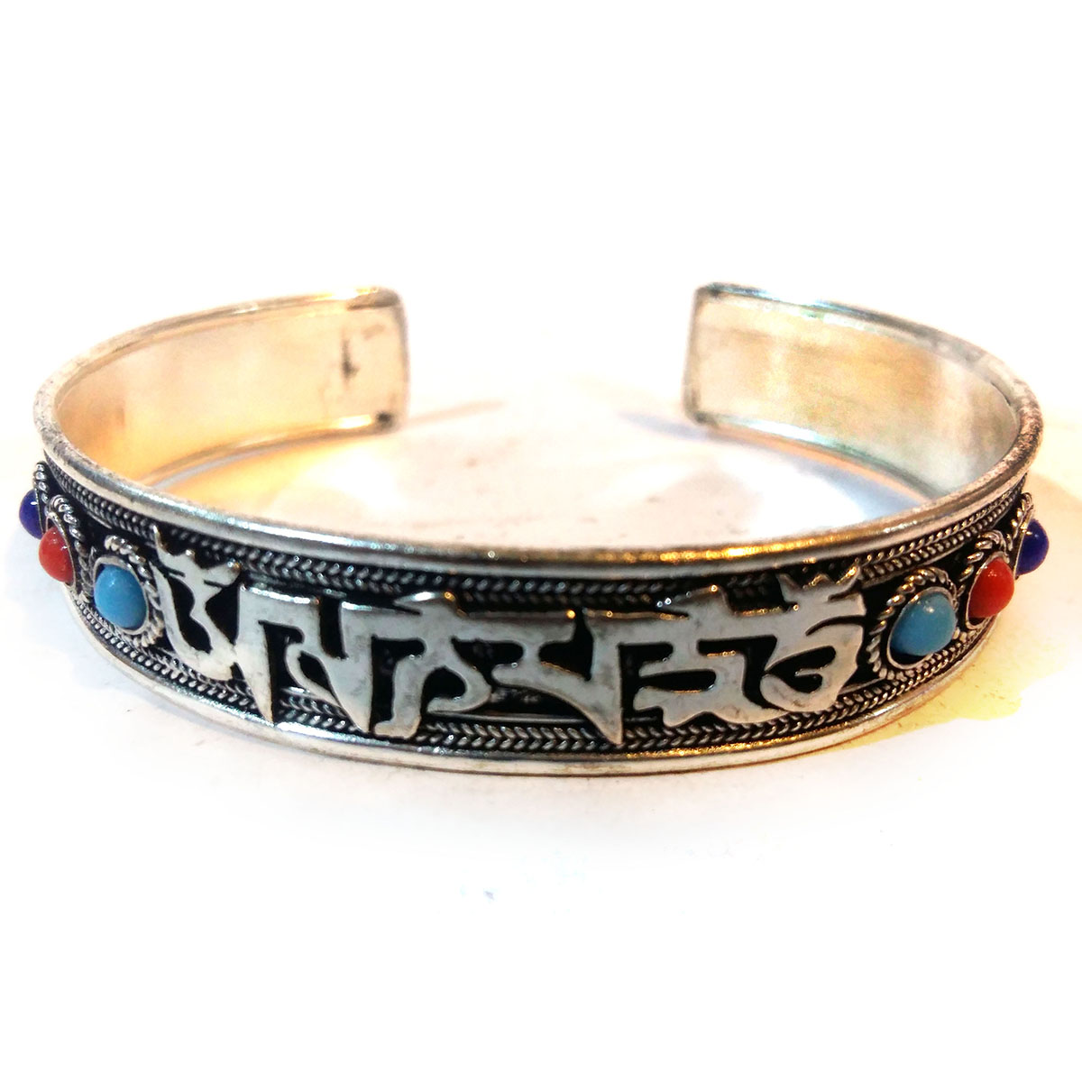 Om Mani Padme Hum Metal Bracelet