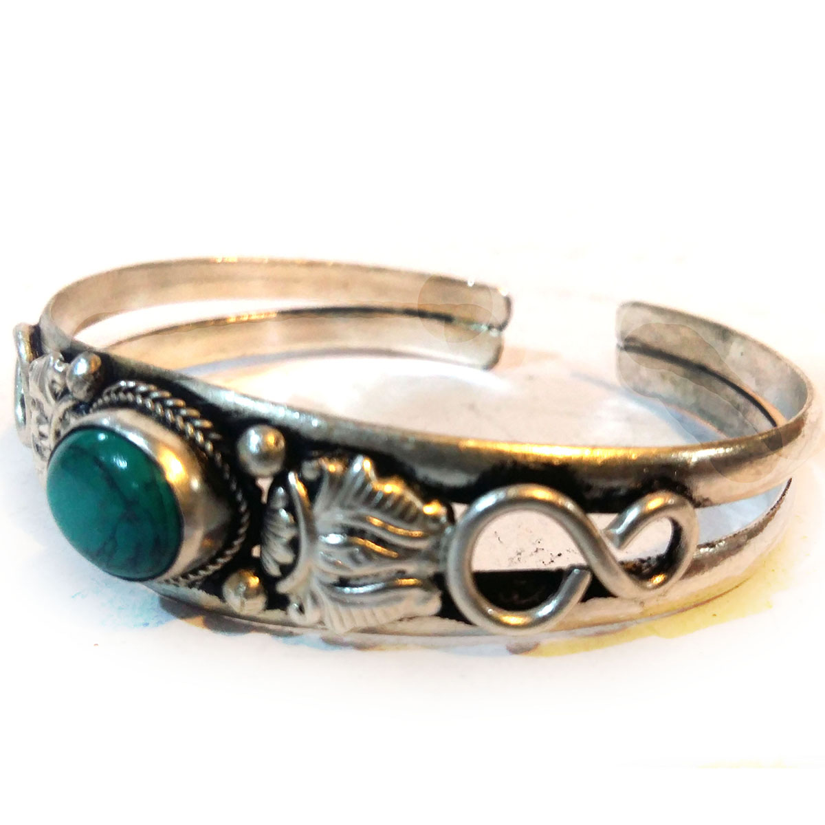 Double Dorje Metal Bracelet