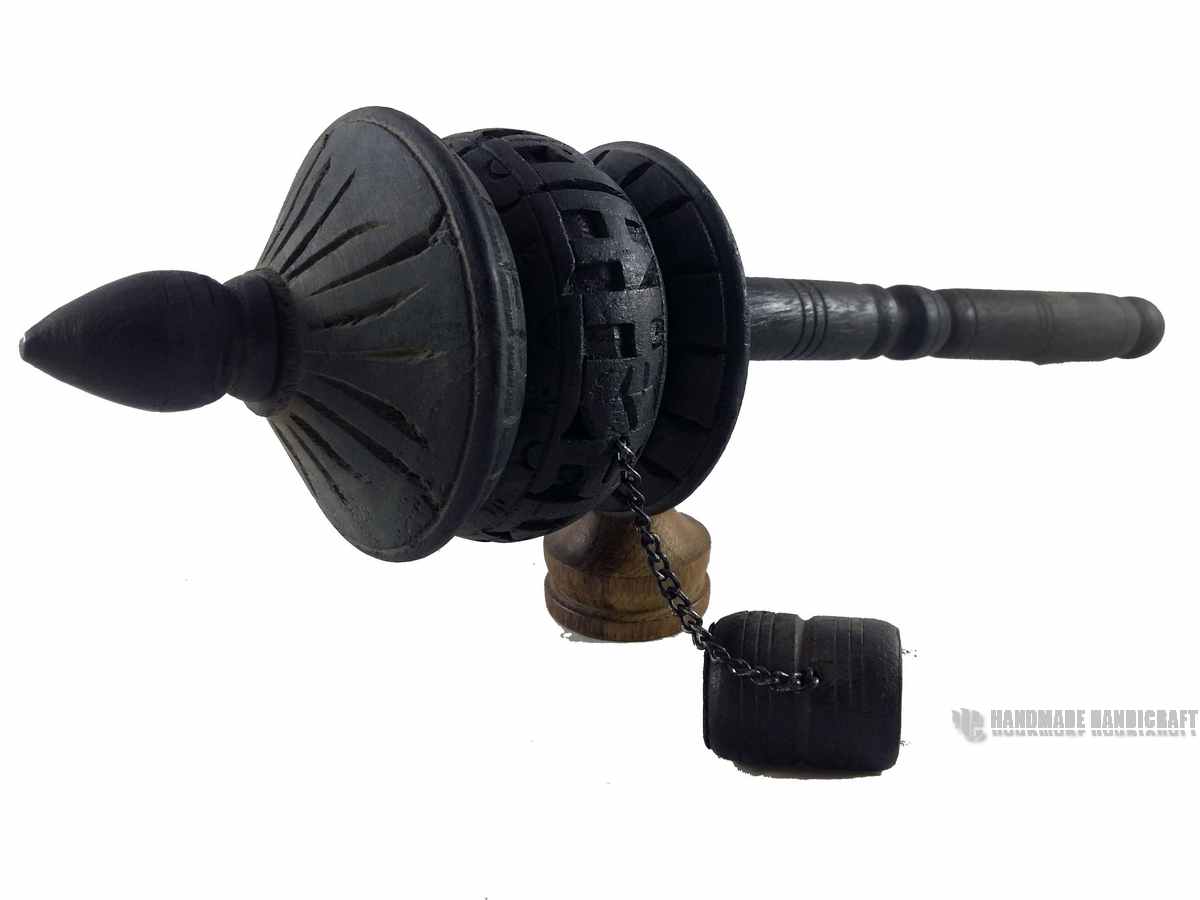 Brass Hand Held Prayer Wheel