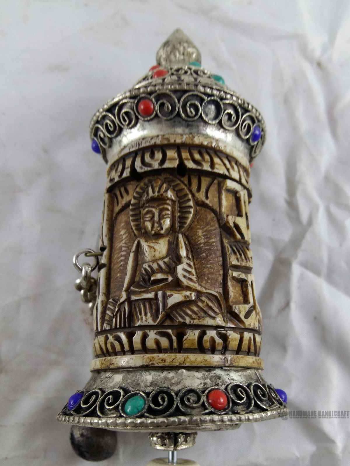 Brass Hand Held Prayer Wheel