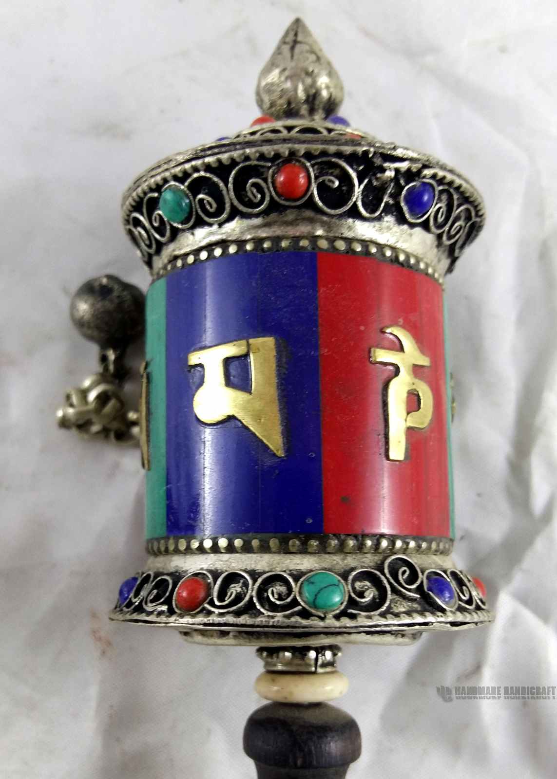 Brass Hand Held Prayer Wheel