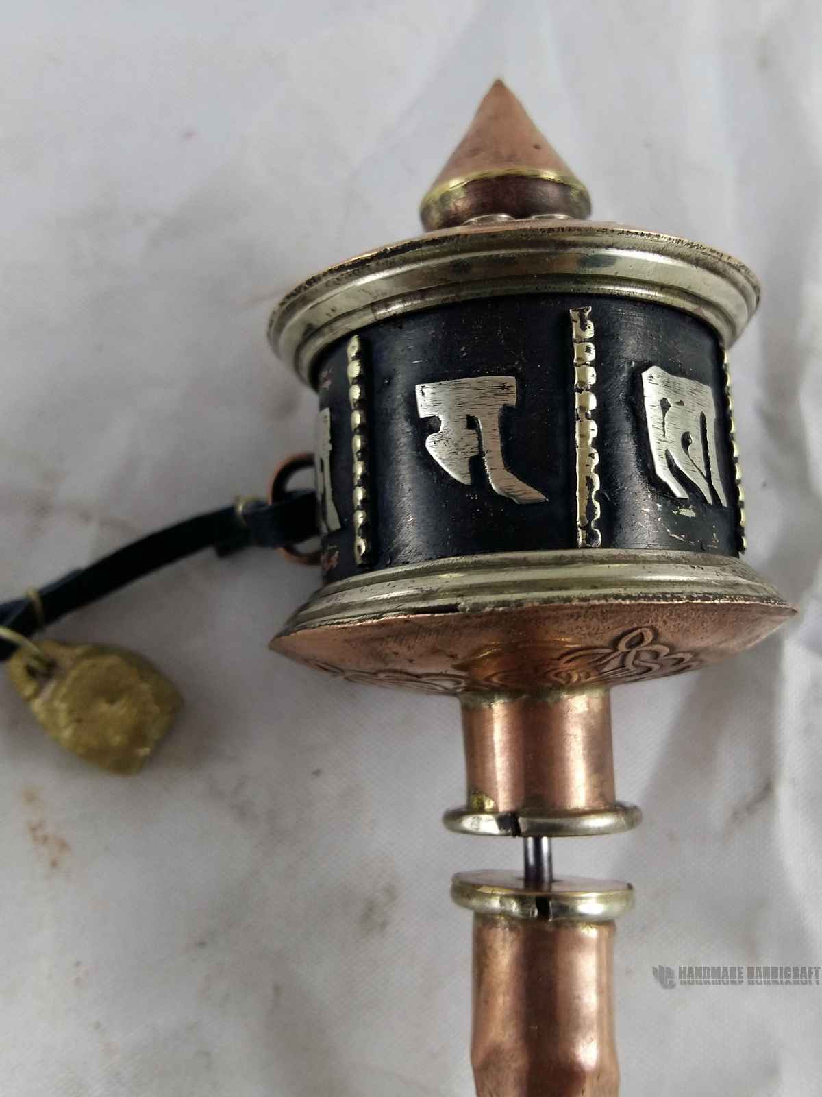 Brass Hand Held Prayer Wheel