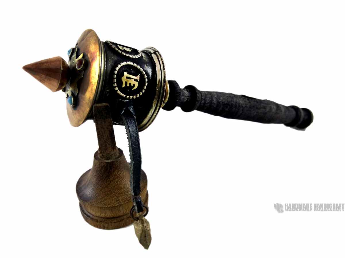 Brass Hand Held Prayer Wheel