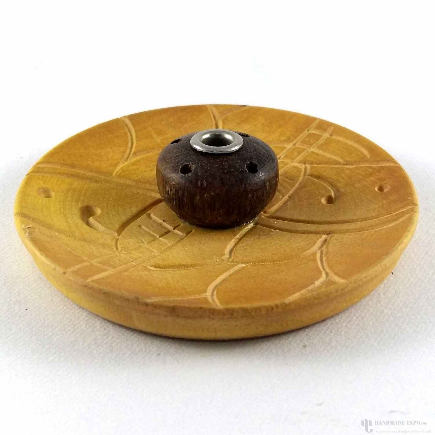 Lotus Fat Wooden Incense Burner