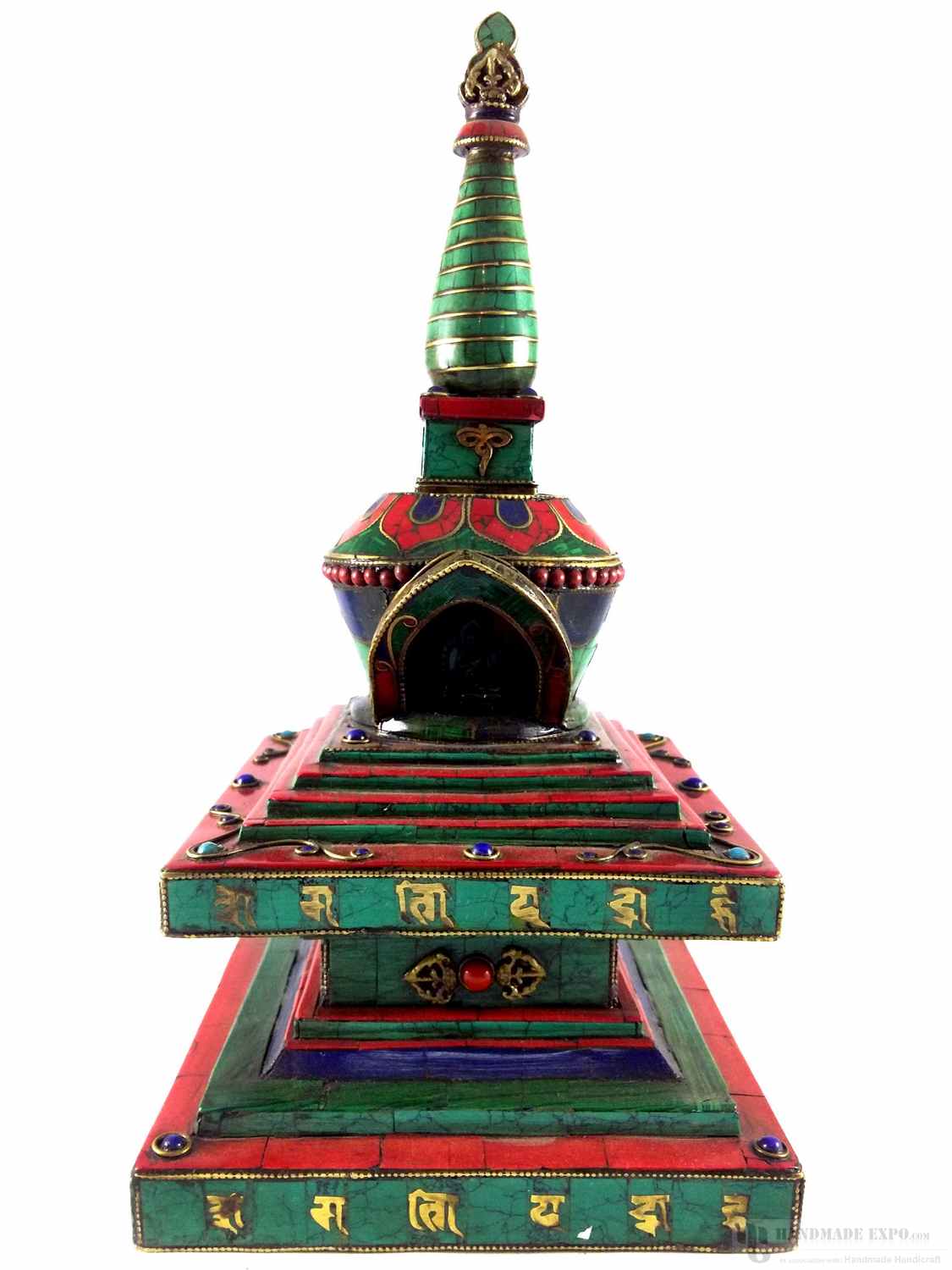 Wooden Stupa <span Style=