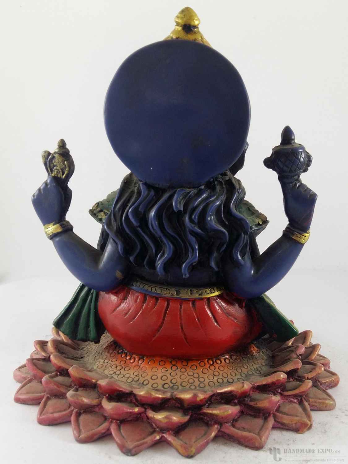 Resin Statue Of Teaching Ganesh painted