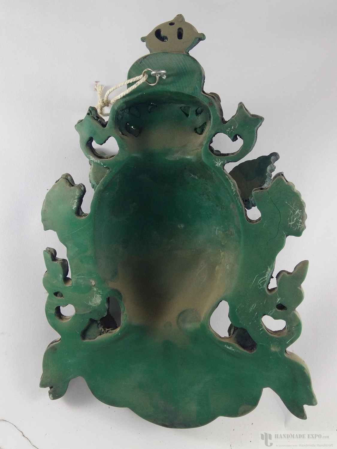 Resin White Tara Max Mask - Painted green