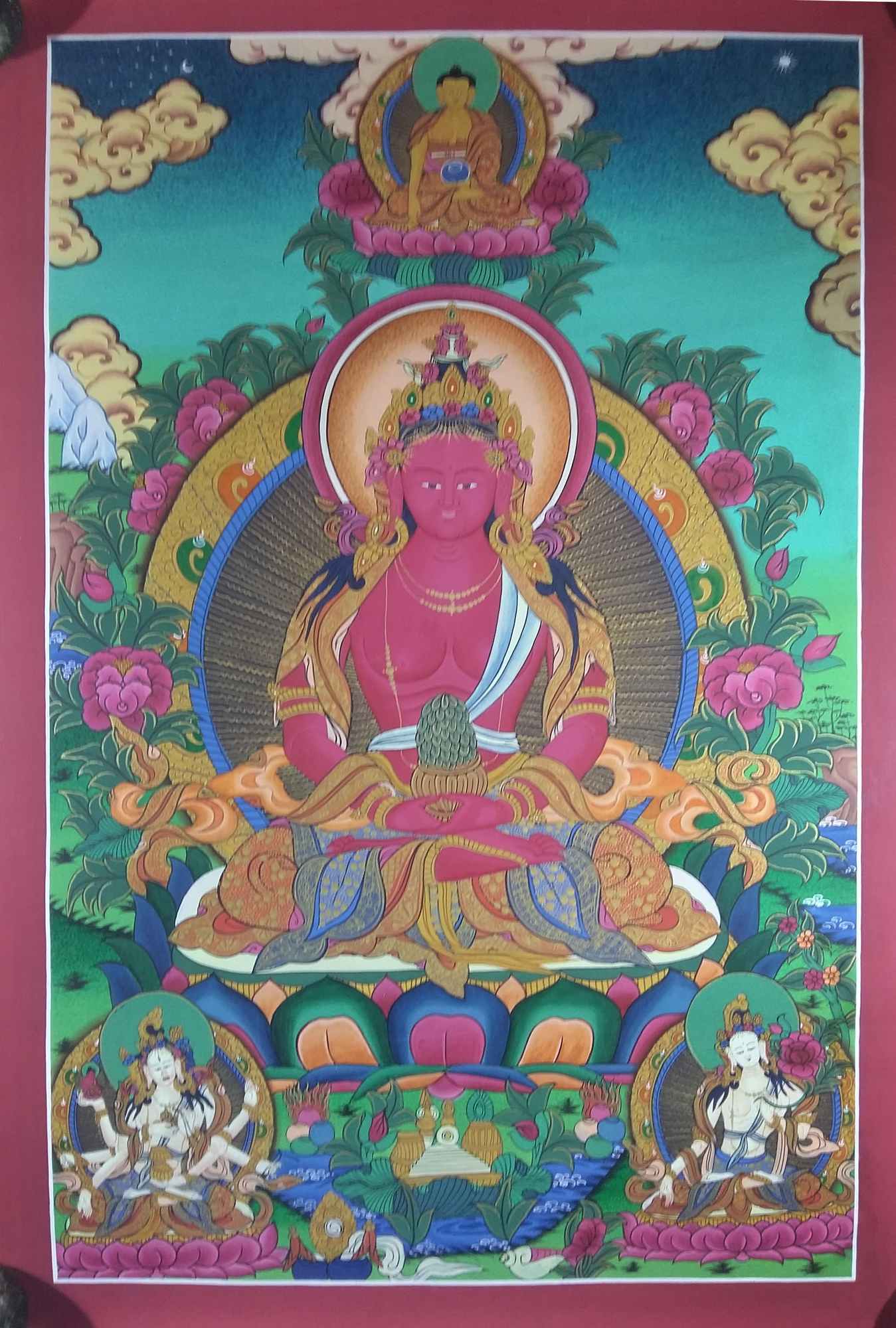 Tibetan Thangka Aparimita <span Style=