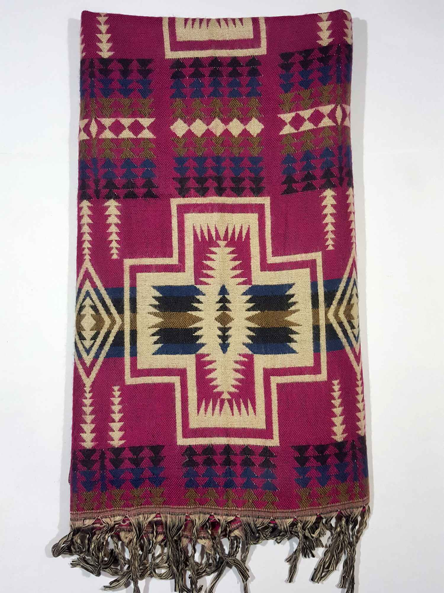 Dhaka Shawl, Multicolor Durable Acrylic Shawl <span Style=