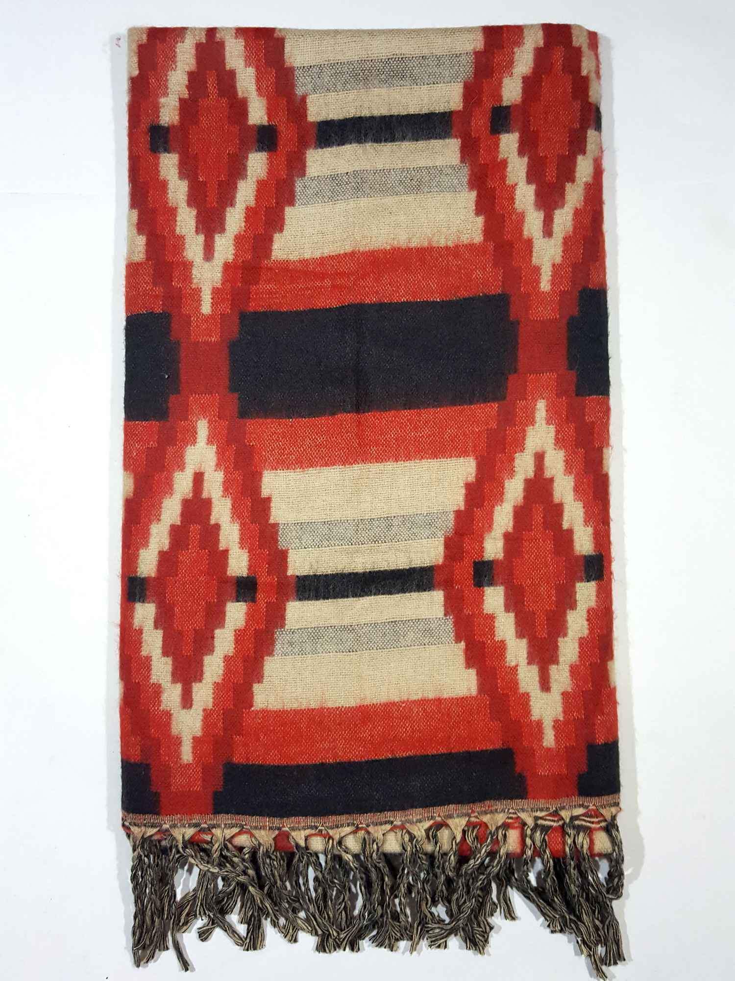 Dhaka Shawl, Multicolor Durable Acrylic Shawl <span Style=
